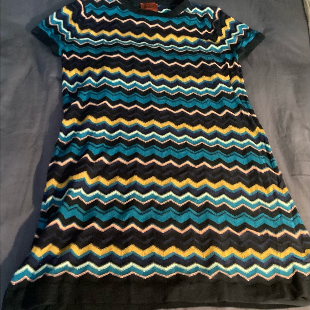 Missoni Blue and Yellow Casual Dress